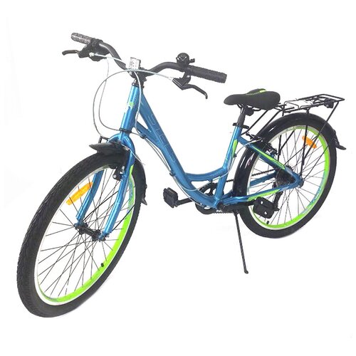 Подростковый горный женский велосипед Stels Miss-4300 V V010 с колесами 24 рама 14 синий 6 скоростей 2437000₽