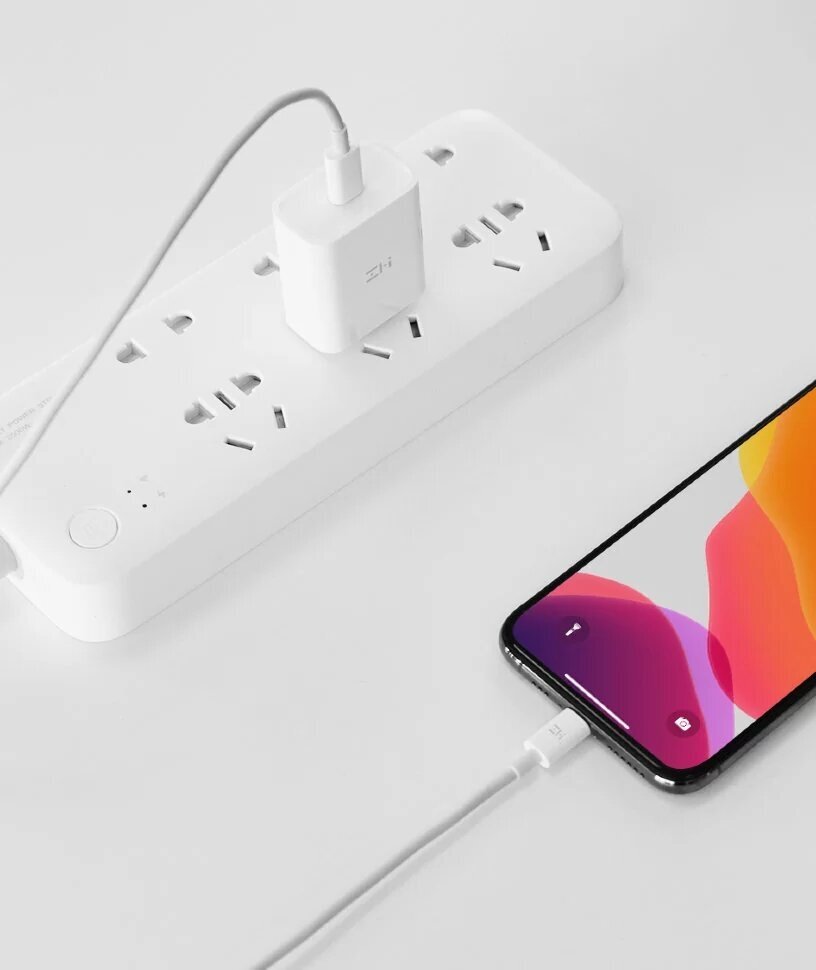 Кабель Type-C/Lightning ZMI MFi 100cm Черный (AL873K) - фото №8