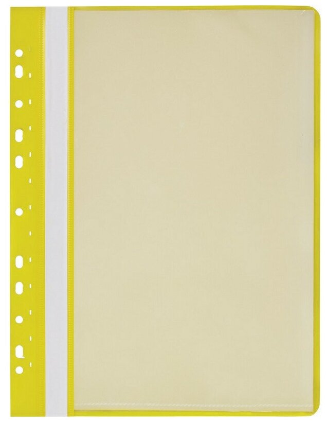 Папка файловая на 10 файлов Attache Economy A4 20 мм желтая (толщина обложки 0.16 мм) 745360