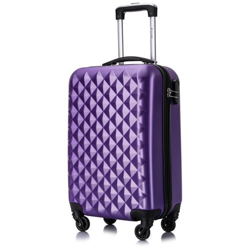 Умный чемодан L'case, 45 л, размер S, фиолетовый
