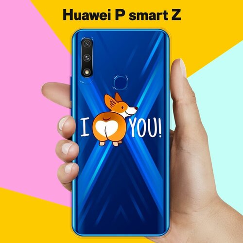 Силиконовый чехол Love Корги на Huawei P smart Z силиконовый чехол корги ван гога на huawei p smart z