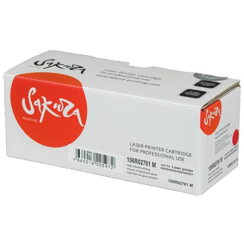 Картридж лазерный Sakura 106R02761 пурпурный 1000 стр. для Xerox (SA106R02761)