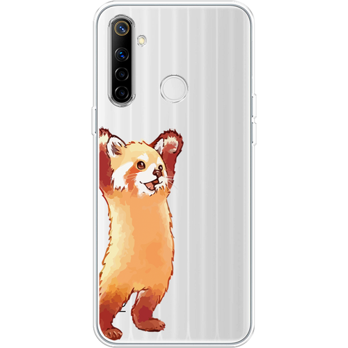 Силиконовый чехол на Realme 6i / Реалми 6i Красная панда в полный рост, прозрачный силиконовый чехол красная панда в полный рост на realme 10 pro реалми 10 про