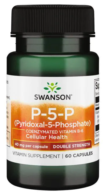 Swanson P-5-P Pyridoxal-5-Phosphate (Пиридоксаль-5-фосфат) 40мг 60 капсул
