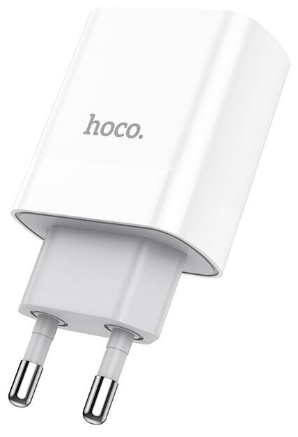 Сетевое зарядное устройство Hoco C80A Rapido, 20 Вт, white