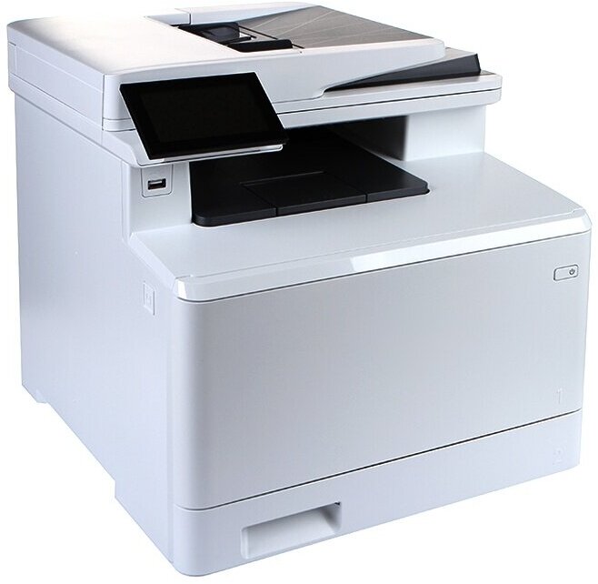 Многофункциональное печатающее устройство HP Color LaserJet Enterprise MFP M480f (p/c/s/f, A4, 600x600 dpi, 27(27)ppm, 2Gb, 2trays 50+250, ADF 50, Duplex, USB/GigEth, 1y warr, cart. in box B 2400, CMY - фото №10
