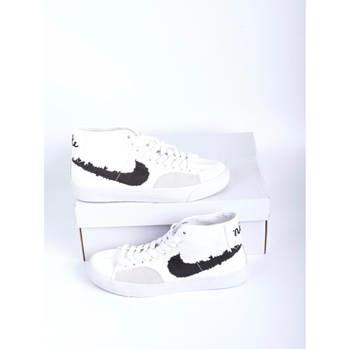 Кроссовки NIKE Blazer Court Mid Premium SB, размер 42 RU, белый, черный