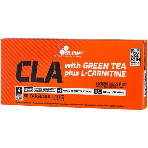 Olimp Sport Nutrition CLA with Green Tea plus L-Cartinine, 60 шт., нейтральный