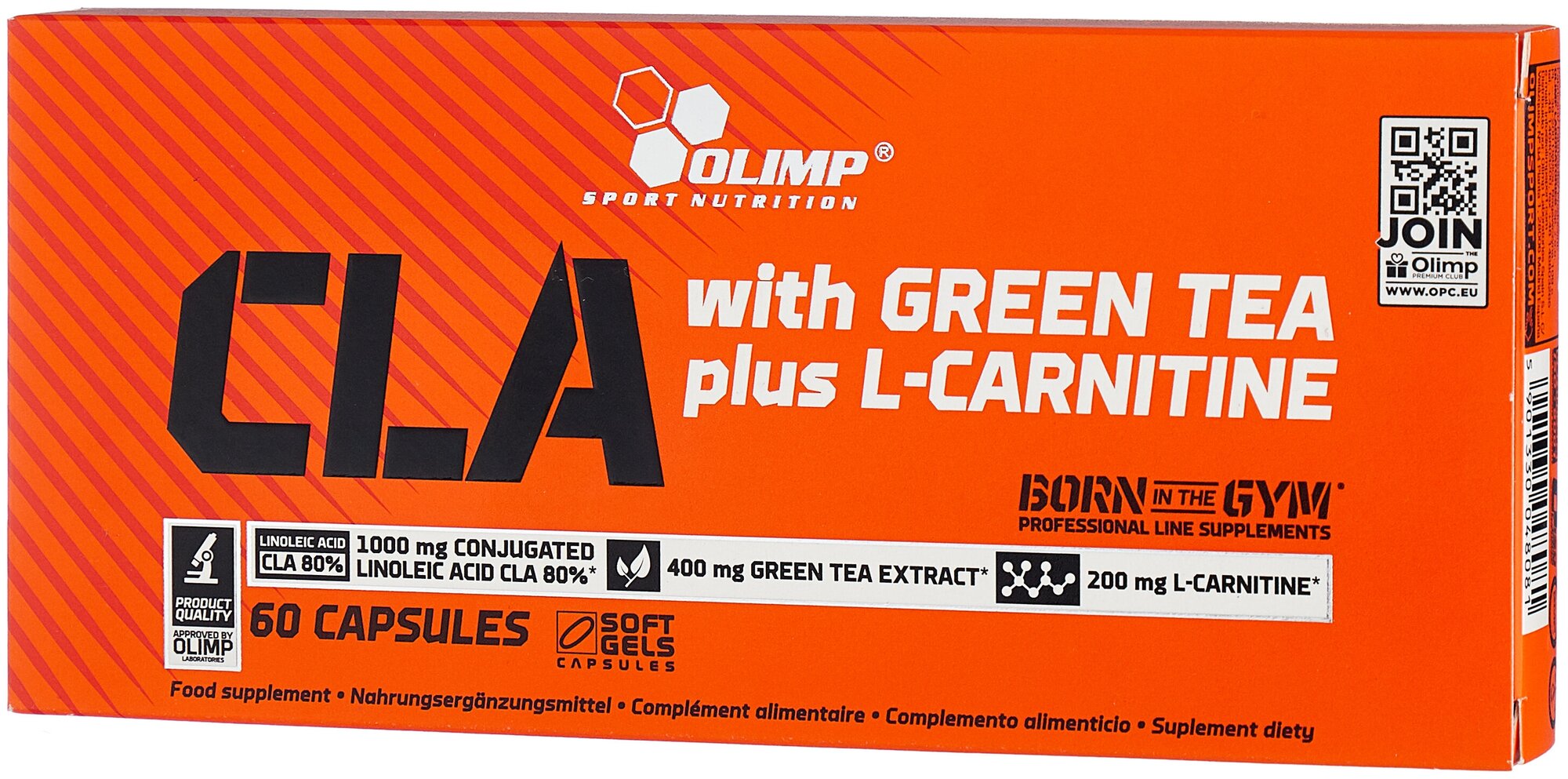 Olimp Sport Nutrition CLA with Green Tea plus L-Cartinine, 60 шт.