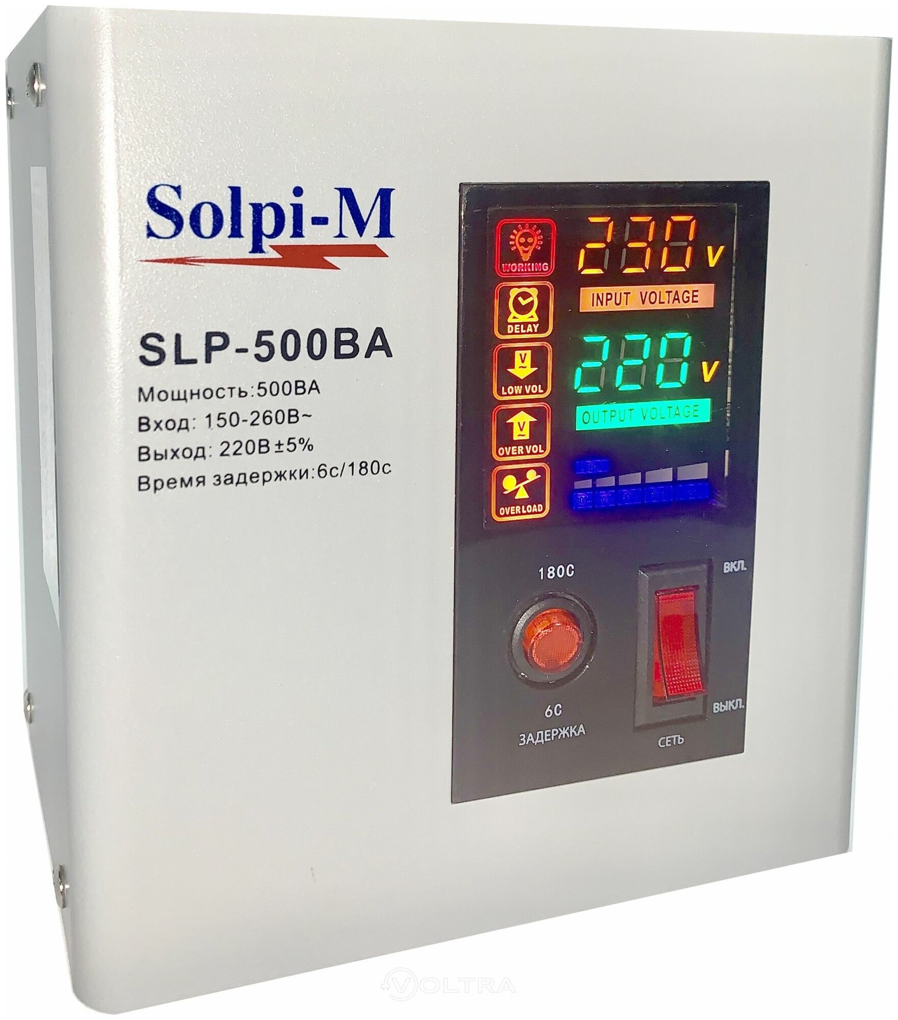 Стабилизатор напряжения Solpi-M SLP-500 new - фотография № 9