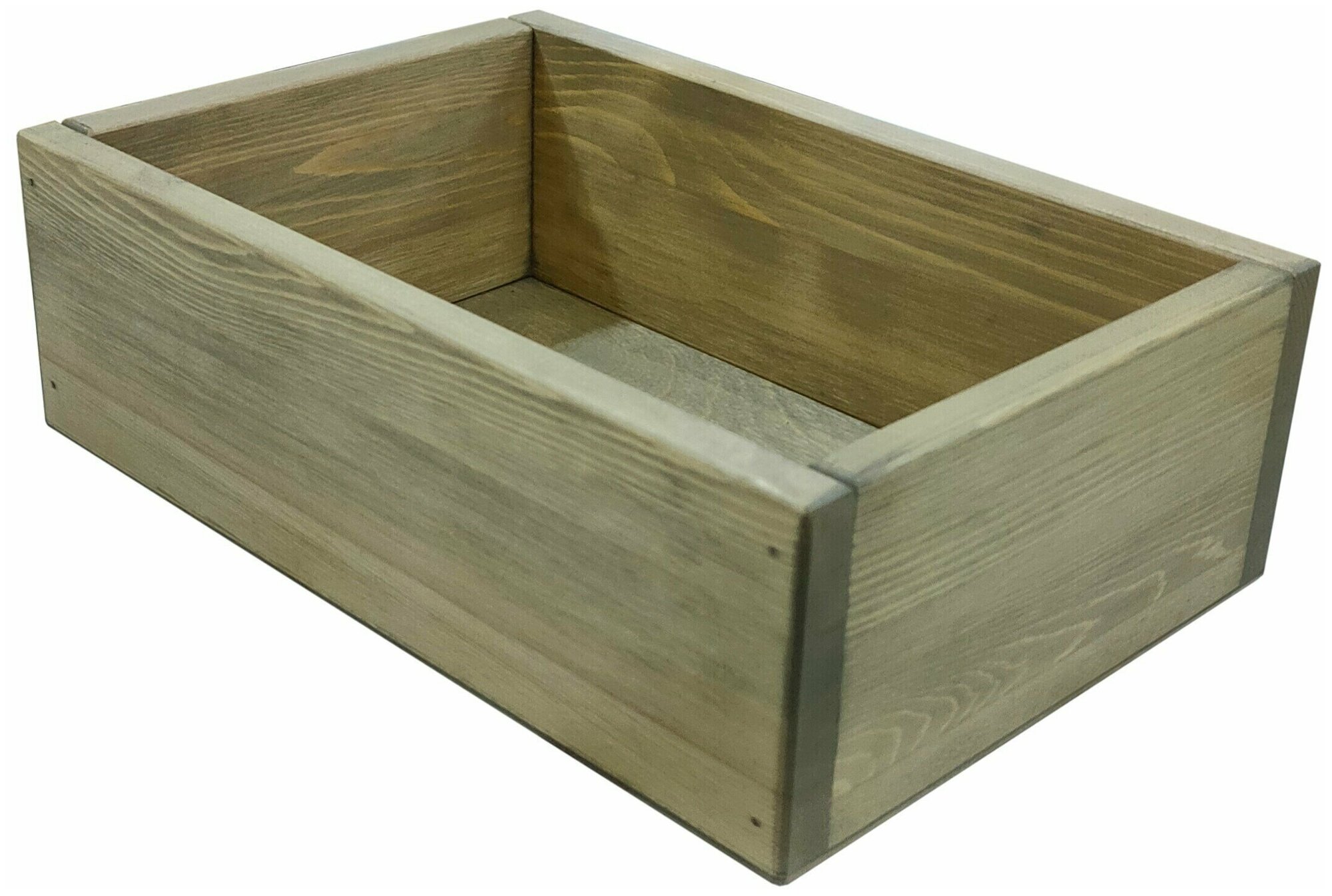 Деревянный ящик 32,8х21,8х10,4 см, ZELwoodBOX, рустикальный дуб - фотография № 3