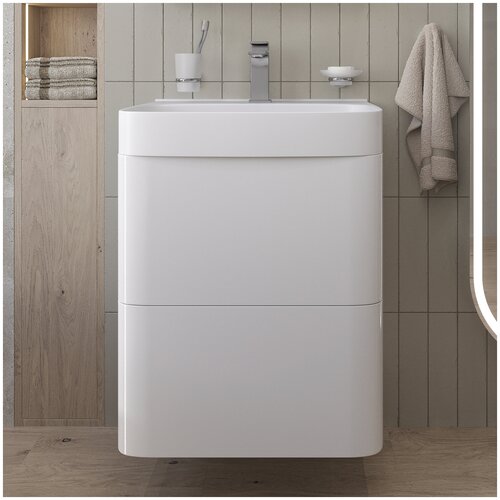 Тумба с раковиной VOQ Bold 55 premium white