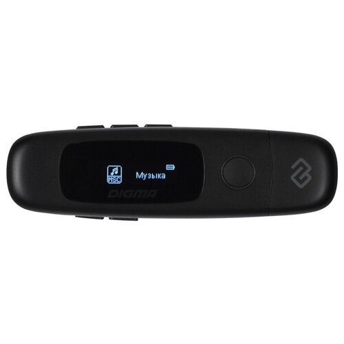 Плеер Flash Digma U4 8Gb черный/0.91/FM/microSDHC