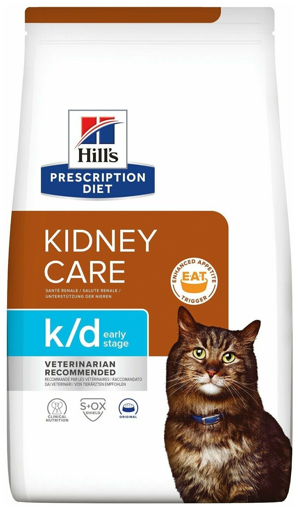 Сухой диетический корм для кошек Hill's Prescription Diet k/d Early Stage при ранней стадии болезни почек, 3кг - фотография № 1