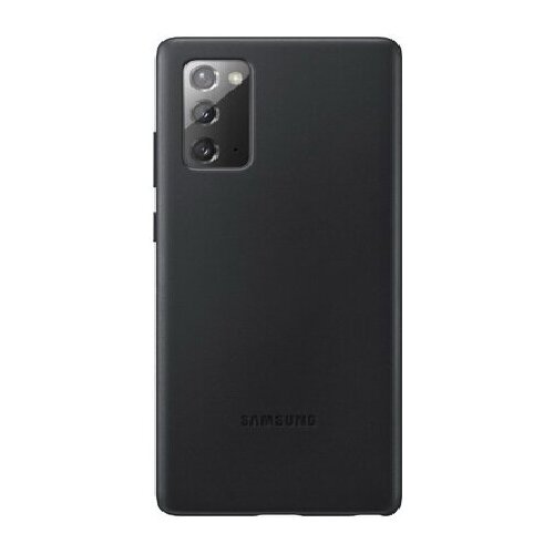 фото Чехол-накладка samsung leather cover для galaxy note 20 (ef-vn980lbegru, черный)