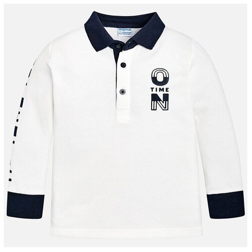 фото Поло mayoral, размер 6(116), белый