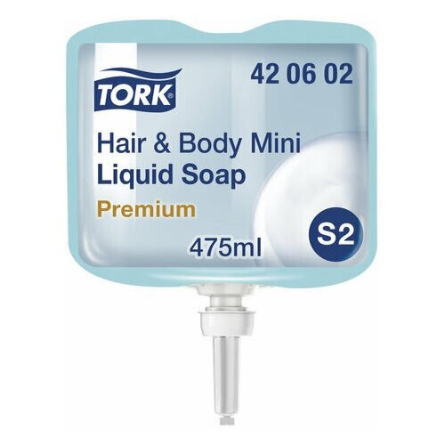 Картридж с жидким мылом-гелем одноразовый TORK (Система S2) Premium, 0.475 л, 420602