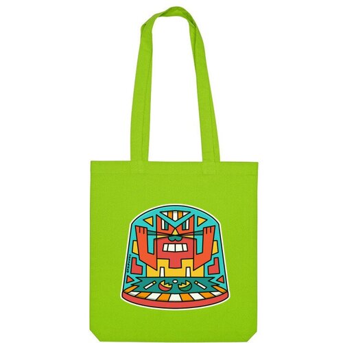 Сумка шоппер Us Basic, зеленый сумка геометрический кот в ярости оранжевый
