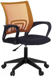 Компьютерное кресло Бюрократ CH-695NLT орнажевого цвета TW-01, офисный стул с подлокотниками