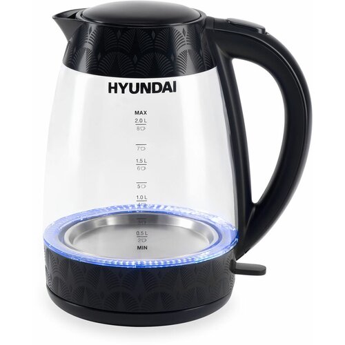 Чайник электрический Hyundai HYK-G4505 2200Вт черный 306000₽