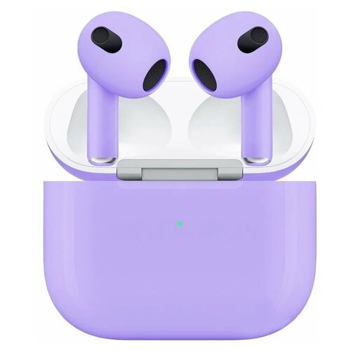Беспроводные наушники Apple AirPods 3 Color Lightning Charging Case, фиолетовый матовый беспроводные наушники apple airpods 3 color lightning charging case фиолетовый матовый