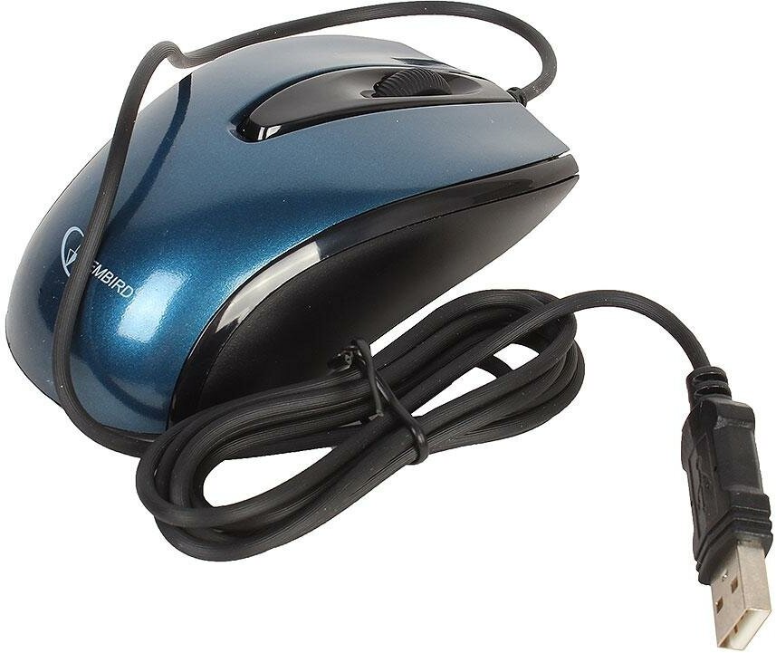 Мышь Gembird MOP-405-B Blue USB