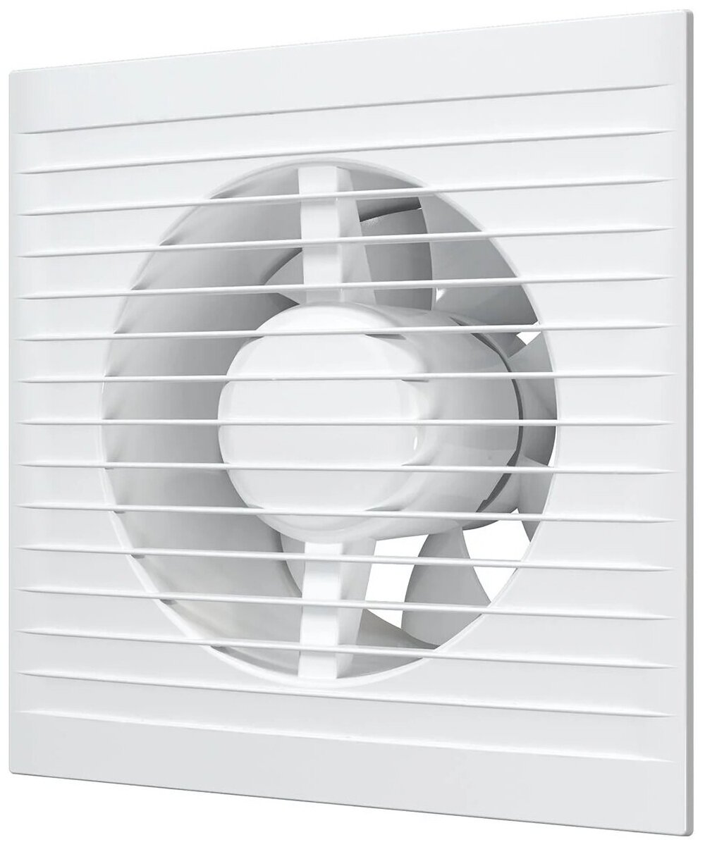 Вентилятор вытяжной осевой AURAMAX A 5, тонкая лицевая панель, D 125 мм, белый