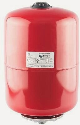Изображение товара Бак расширительный мембранный STOUT - 18л. (настенный, со сменной мембраной)