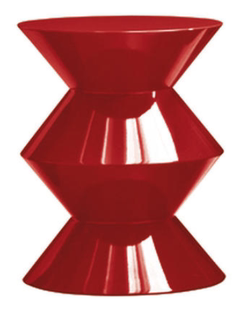 Приставной столик, дизайн Minotti Cesar Side Table (красный, 36*36*53 см)