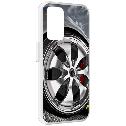 Чехол MyPads Колесо мужской для Realme GT Neo3T задняя-панель-накладка-бампер