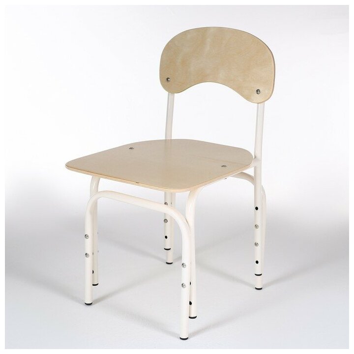 Стул детский регулируемый «Яшка», группа роста 1 – 3, цвет кремовый белый