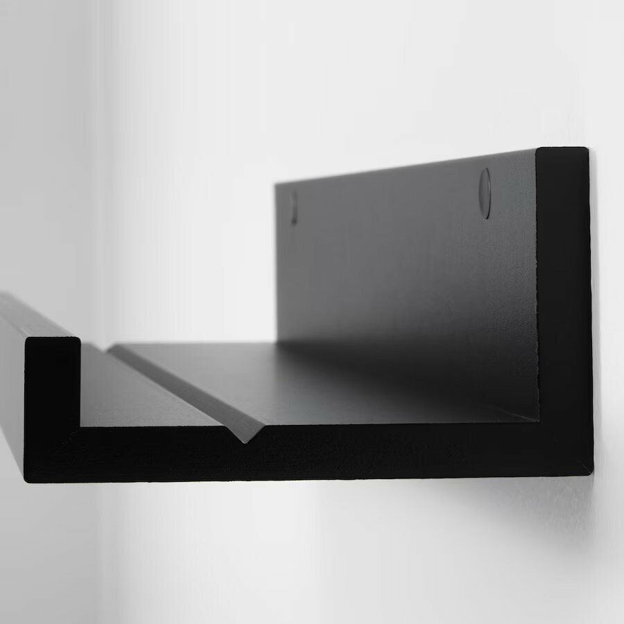 И.К.Е.А мосслэнда, черный. Полка настенная IKEA. 55х12х7 см. - фотография № 3