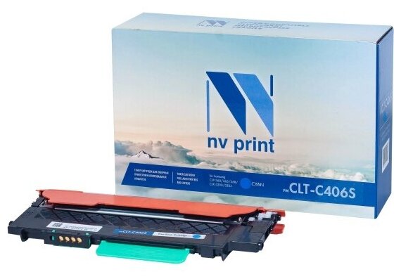 Картридж NV Print CLT-C406S Cyan для Samsung CLP-360/365/368/CLX-3300/3305 (1000k)