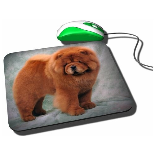 Коврик для компьютерной мышки с принтом Чау-Чау