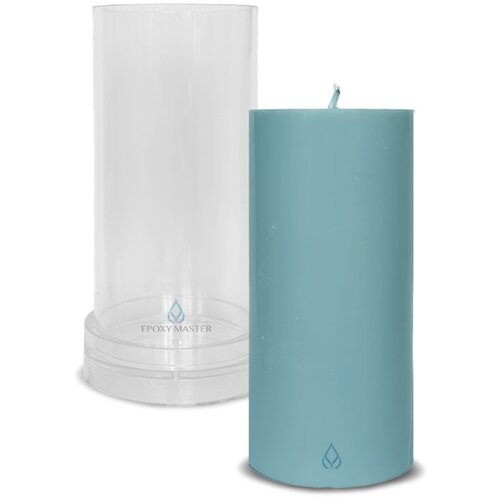 Пластиковая форма для изготовления свечей цилиндр, d7х15см форма для изготовления свечей пластиковая цилиндр