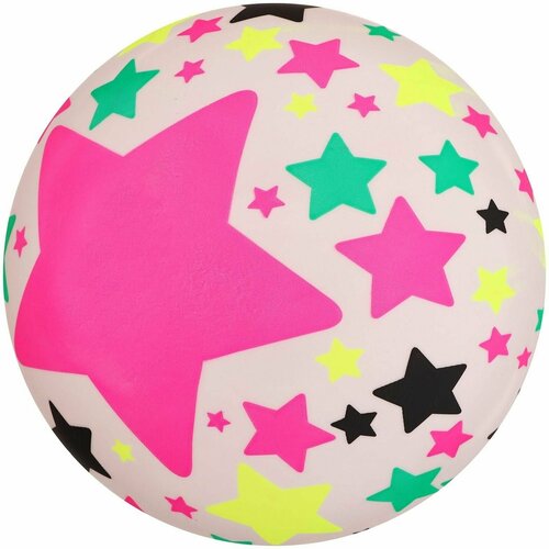 Мяч детский Звёзды , 22 см, 60 г, цвета микс