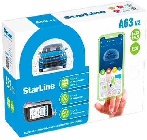 Сигнализация StarLine A63 v2 2CAN+2LIN ECO