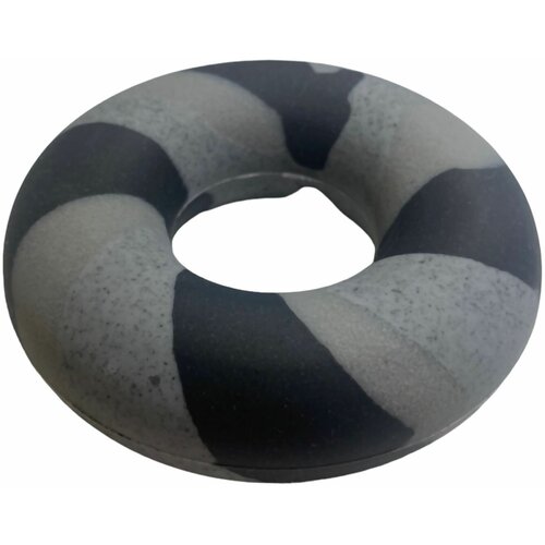 Эспандер кистевой, силиконовый, круглый 8.8 см черный/серый, 20 кг