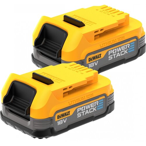 Комплект DeWALT POWERSTACK DCBP034E2, 18 В, 1.7 А·ч компактная батарея 18v xr powerstack dcbp034 xj dewalt