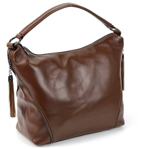 фото Женская кожаная сумка 2950 кэмл cidirro