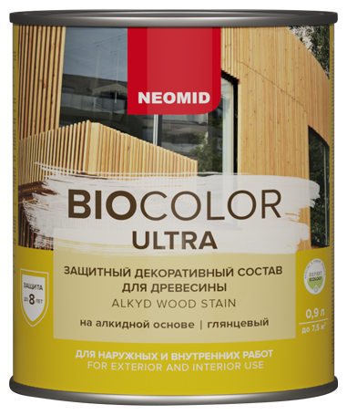 NEOMID пропитка DECOR Bio Color Ultra, 0.9 л, рябина