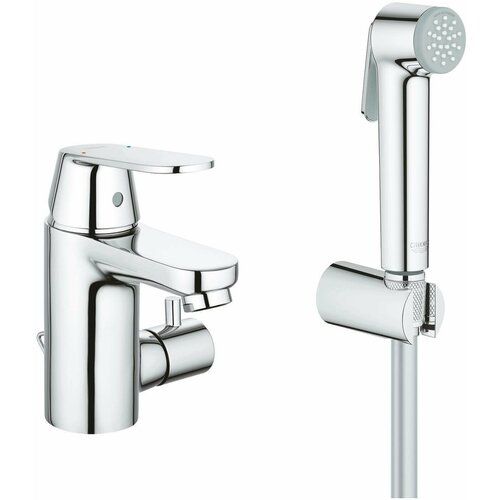 Смеситель однорычажный для раковины Grohe Eurosmart Cosmopolitan с гигиеническим душем 23950000 смеситель для раковины grohe eurosmart cosmopolitan с гигиеническим душем 23125000