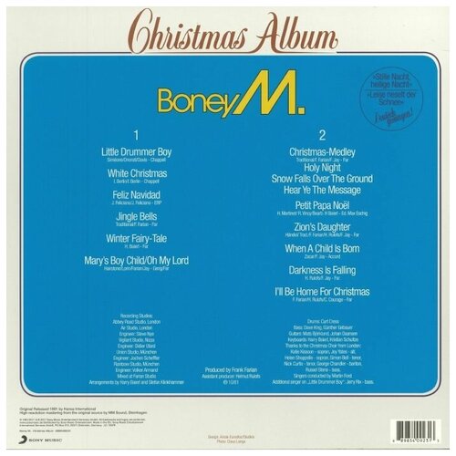 Виниловая пластинка BONEY M. Виниловая пластинка Boney M. / Christmas Album (LP)