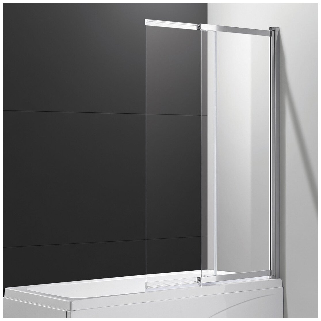 Шторка для ванны Cezares Slider VF-11-80/150-C-Cr прозрачное стекло, профиль хром - фото №8
