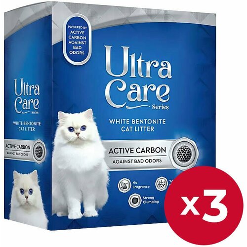 Ultra Care Active Carbon комкующийся наполнитель для кошачьего туалета с активированным углем