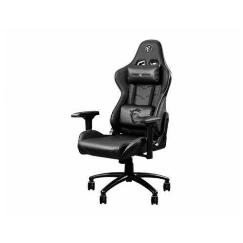 фото Msi mag ch120 i чёрное игровое кресло (пхв-кожа, 4d подлокотники, газпатрон 4 класс)