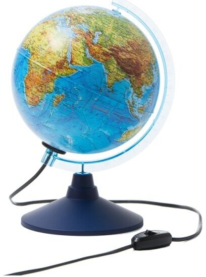 Глобус Globen физико-политический , 21 см, с подсветкой на круглой подставке