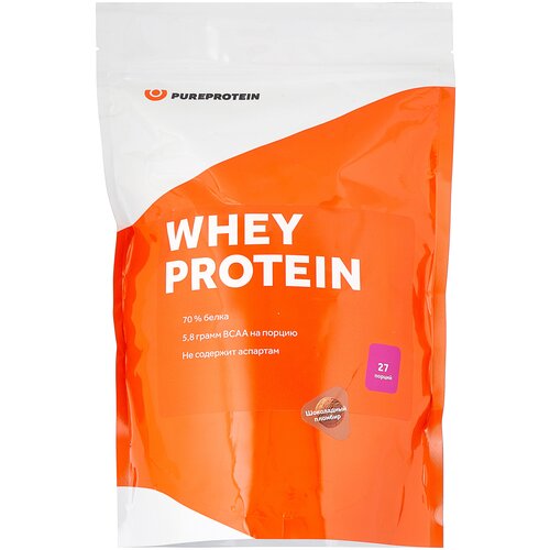 Протеин Pure Protein Whey Protein, 810 гр., шоколадный пломбир протеин pure protein whey protein 810 гр клубника со сливками