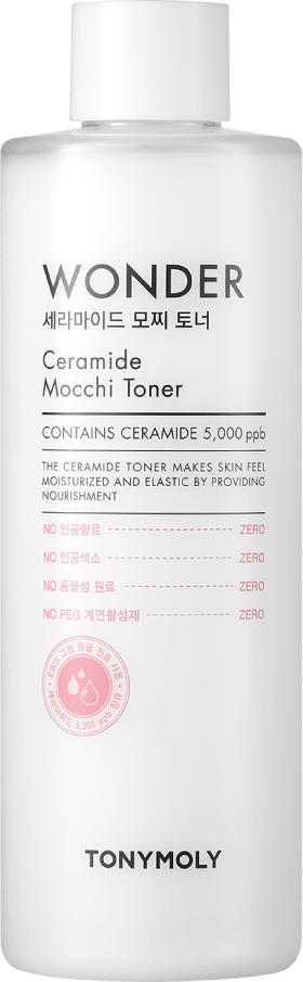 TONY MOLY Увлажняющий тонер для лица с керамидами Wonder Ceramide Mocchi Toner, 500 мл.