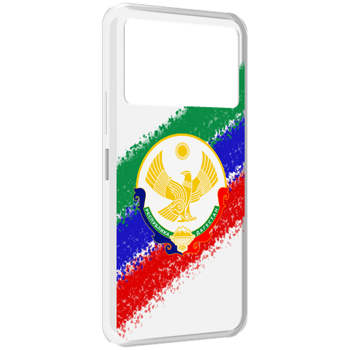 Чехол MyPads герб флаг Дагестана для Infinix NOTE 12 VIP (X672) задняя-панель-накладка-бампер